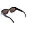Женские сонцезащитные очки 13503 чёрные с коричневой линзой . Photo 3