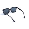 Унісекс сонцезахисні окуляри 13182 чорні з чорною лінзою 