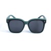 Унисекс сонцезащитные очки 13189 зелёные с чёрной линзой 
