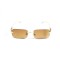 Унісекс сонцезахисні окуляри 13192 золоті з жовтою лінзою . Photo 2