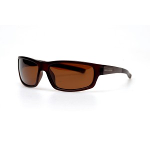 Мужские сонцезащитные очки 10880 коричневые с коричневой линзой 