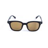 Унісекс сонцезахисні окуляри 13195 чорні з коричневою лінзою 