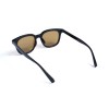 Унісекс сонцезахисні окуляри 13195 чорні з коричневою лінзою 