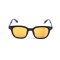 Унисекс сонцезащитные очки 13196 чёрные с оранжевой линзой . Photo 2