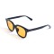 Унисекс сонцезащитные очки 13196 чёрные с оранжевой линзой . Photo 1