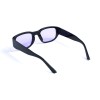 Унисекс сонцезащитные очки 13198 чёрные с фиолетовой линзой 