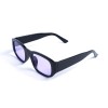 Унисекс сонцезащитные очки 13198 чёрные с фиолетовой линзой 