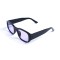 Унисекс сонцезащитные очки 13198 чёрные с фиолетовой линзой . Photo 1
