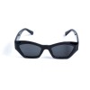 Унісекс сонцезахисні окуляри 13200 чорні з чорною лінзою 
