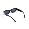 Унисекс сонцезащитные очки 13200 чёрные с чёрной линзой 