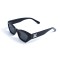 Унисекс сонцезащитные очки 13200 чёрные с чёрной линзой . Photo 1