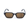 Унісекс сонцезахисні окуляри 13201 чорні з коричневою лінзою 