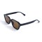 Унисекс сонцезащитные очки 13201 чёрные с коричневой линзой . Photo 1