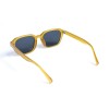 Унисекс сонцезащитные очки 13205 жёлтые с темно-синий линзой 