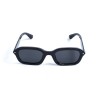 Унісекс сонцезахисні окуляри 13206 чорні з чорною лінзою 