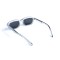 Унисекс сонцезащитные очки 13207 прозрачные с чёрной линзой . Photo 3