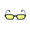 Унісекс сонцезахисні окуляри 13208 чорні з жовтою лінзою 