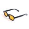 Унисекс сонцезащитные очки 13209 чёрные с оранжевой линзой . Photo 1
