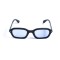 Унисекс сонцезащитные очки 13212 чёрные с синей линзой . Photo 2