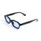 Унисекс сонцезащитные очки 13212 чёрные с синей линзой . Photo 1