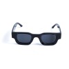 Унисекс сонцезащитные очки 13213 чёрные с чёрной линзой 