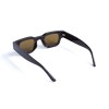 Унисекс сонцезащитные очки 13214 коричневые с коричневой линзой 