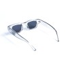 Унисекс сонцезащитные очки 13215 прозрачные с темно-синий линзой 