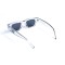 Унисекс сонцезащитные очки 13215 прозрачные с темно-синий линзой . Photo 3