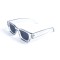 Унисекс сонцезащитные очки 13215 прозрачные с темно-синий линзой . Photo 1