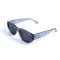 Унисекс сонцезащитные очки 13216 серые с чёрной линзой . Photo 1