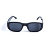 Унісекс сонцезахисні окуляри 13217 чорні з чорною лінзою 