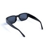 Унисекс сонцезащитные очки 13217 чёрные с чёрной линзой 