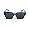Унісекс сонцезахисні окуляри 13218 чорні з чорною лінзою 