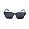 Унисекс сонцезащитные очки 13218 чёрные с чёрной линзой . Photo 2