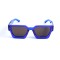 Унисекс сонцезащитные очки 13219 коричневые с синей линзой . Photo 2