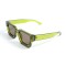 Унисекс сонцезащитные очки 13220 коричневые с зелёной линзой . Photo 1