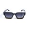 Унісекс сонцезахисні окуляри 13223 чорні з чорною лінзою . Photo 2