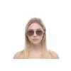 Жіночі сонцезахисні окуляри 10814 золоті з коричневою лінзою 