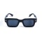 Унісекс сонцезахисні окуляри 13224 чорні з чорною лінзою . Photo 2
