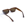 Унисекс сонцезащитные очки 13225 коричневые с коричневой линзой 