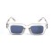 Унисекс сонцезащитные очки 13226 прозрачные с темно-синий линзой . Photo 2