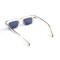 Унисекс сонцезащитные очки 13226 прозрачные с темно-синий линзой . Photo 3