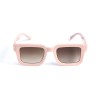 Унісекс сонцезахисні окуляри 13231 рожеві з коричневою лінзою 