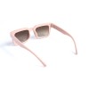 Унисекс сонцезащитные очки 13231 розовые с коричневой линзой 
