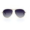Жіночі сонцезахисні окуляри 10815 золоті з фіолетовою лінзою 