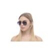 Жіночі сонцезахисні окуляри 10815 золоті з фіолетовою лінзою 