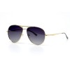 Женские сонцезащитные очки 10815 золотые с фиолетовой линзой 