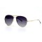 Женские сонцезащитные очки 10815 золотые с фиолетовой линзой . Photo 1