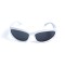Унисекс сонцезащитные очки 13262 серые с чёрной линзой . Photo 2