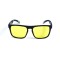 Унисекс сонцезащитные очки 13265 чёрные с жёлтой линзой . Photo 2